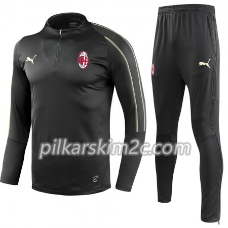 AC Milan Komplet Bluzy Treningowe Czarny 2018-2019